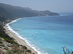 Blick auf die Bucht von Agios Nikitas