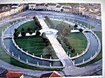 Der Prato della Valle ist ein ovaler Platz inmitten von Padua. 