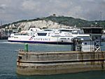 Hafen mit Dover Castle